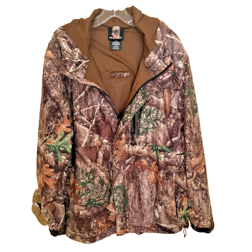 Realtree Men’s Scent Control Hunting Jacket Large Edge Dark Earth Used WJ10001